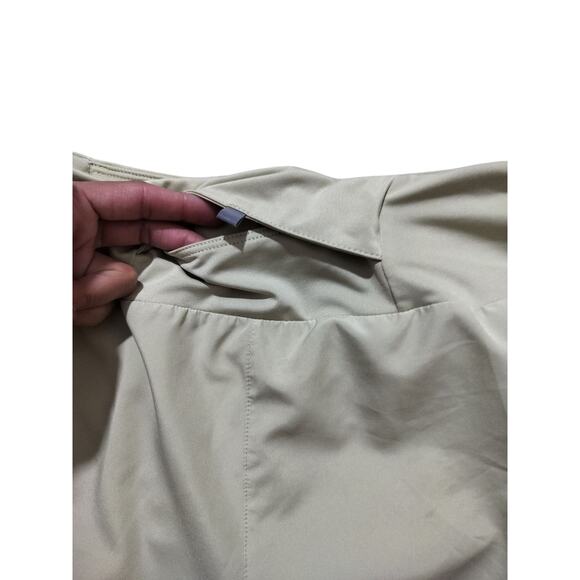 Nike womens Dri-fit running olive green mesh shorts size L - Picture 8 of 12